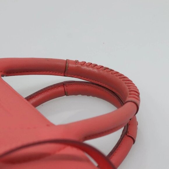 Salvatore Ferragamo Hand Bag Leather 2way Pink Silver Auth - Picture 7 of 16